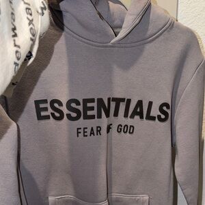 Essentials Fear of God Hoodie in Gray